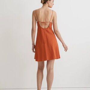 Madewell Orange Slip Dress